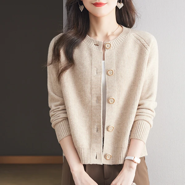 洋气春秋款毛衣女开衫时尚宽松百搭上衣针织衫网红洋气炸街女装