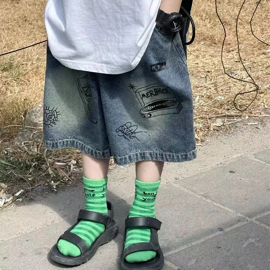 【备注编码】儿童韩版牛仔裤