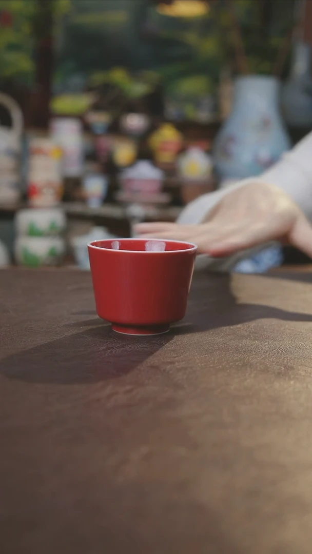 【闪购商品】瓷片景德镇陶瓷杯碗柴烧多人