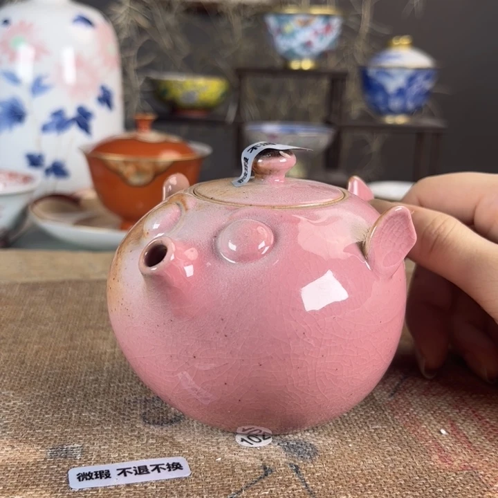 摆件景德镇陶瓷茶杯多人