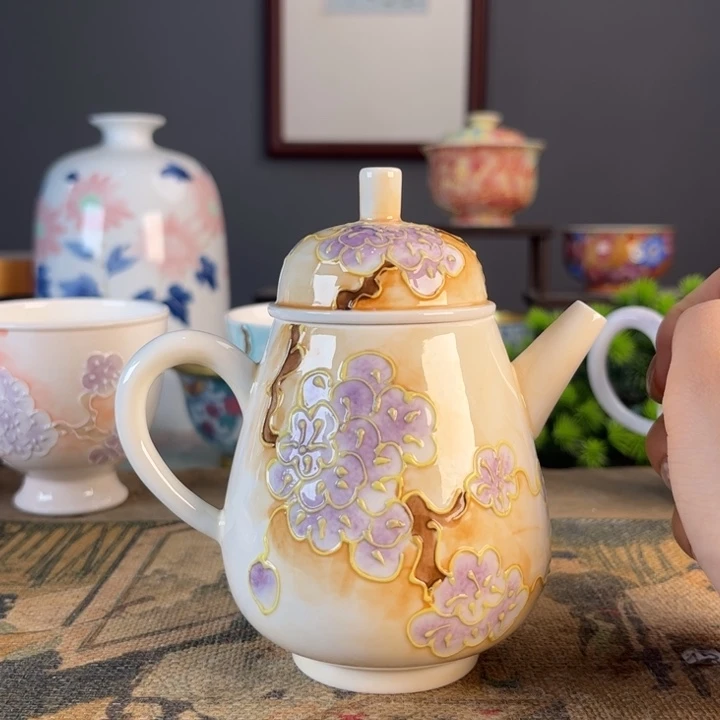 摆件景德镇陶瓷茶杯多