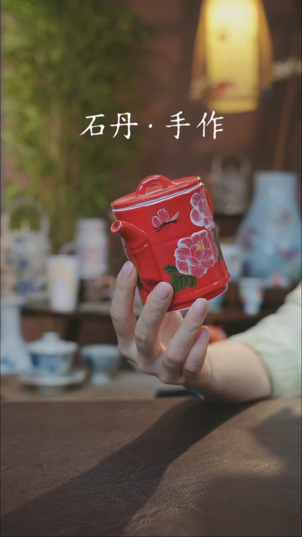 【闪购商品】瓷片景德镇陶瓷杯碗柴烧多人