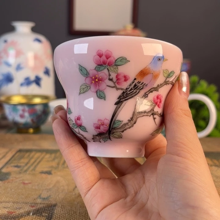 摆件景德镇陶瓷茶杯多的m