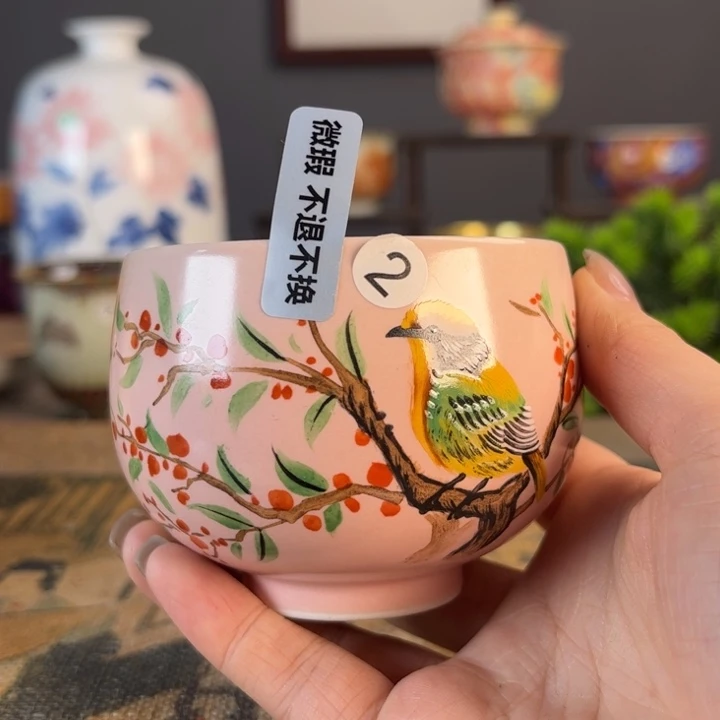 摆件景德镇陶瓷茶杯多