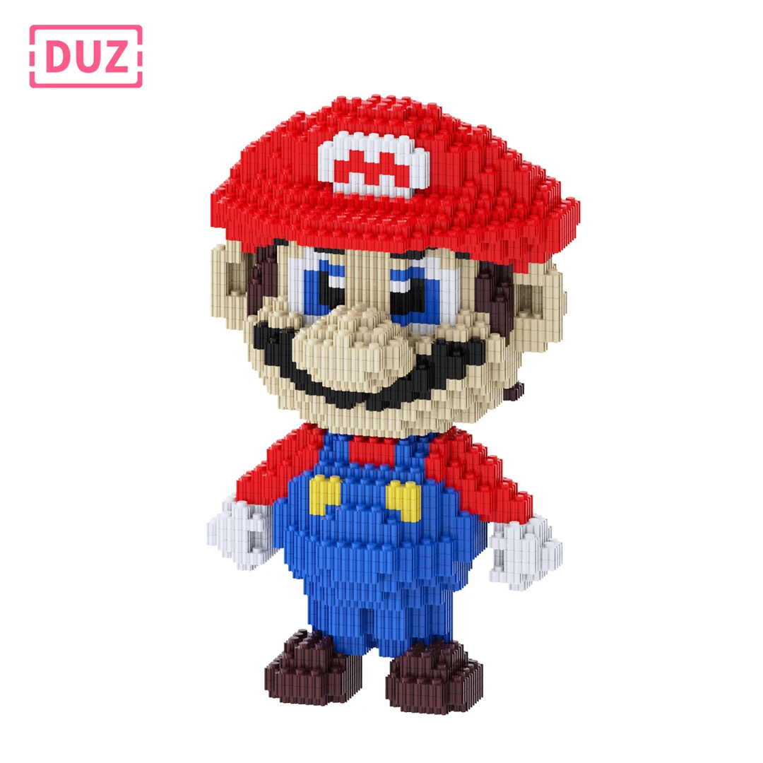 金典红玛丽超级玛丽水管工动手拼搭男孩积木益智玩具生日礼物