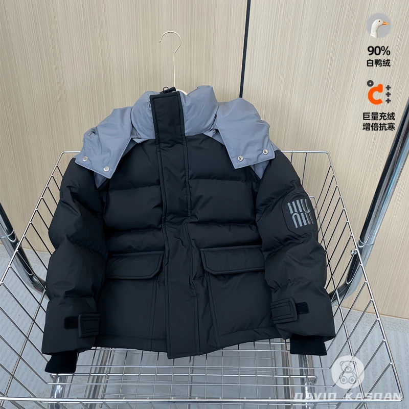 90白鸭绒儿童羽绒服男童女童加厚工装24新款冲锋衣冬季中大童外套