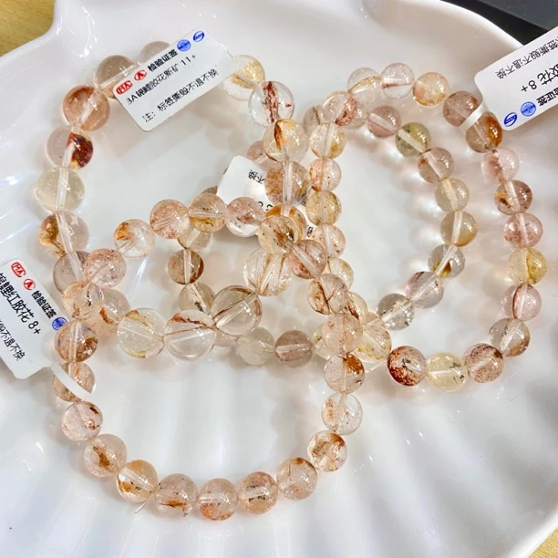 3A锦鲤胶花单圈水晶手串（多样性发一）