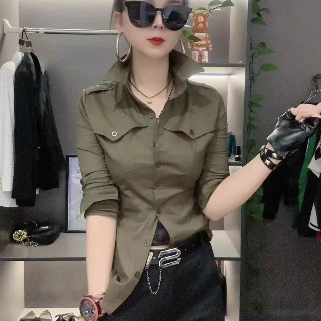 【薄款】3333新款修身显瘦弹力棉时尚百搭衬衫