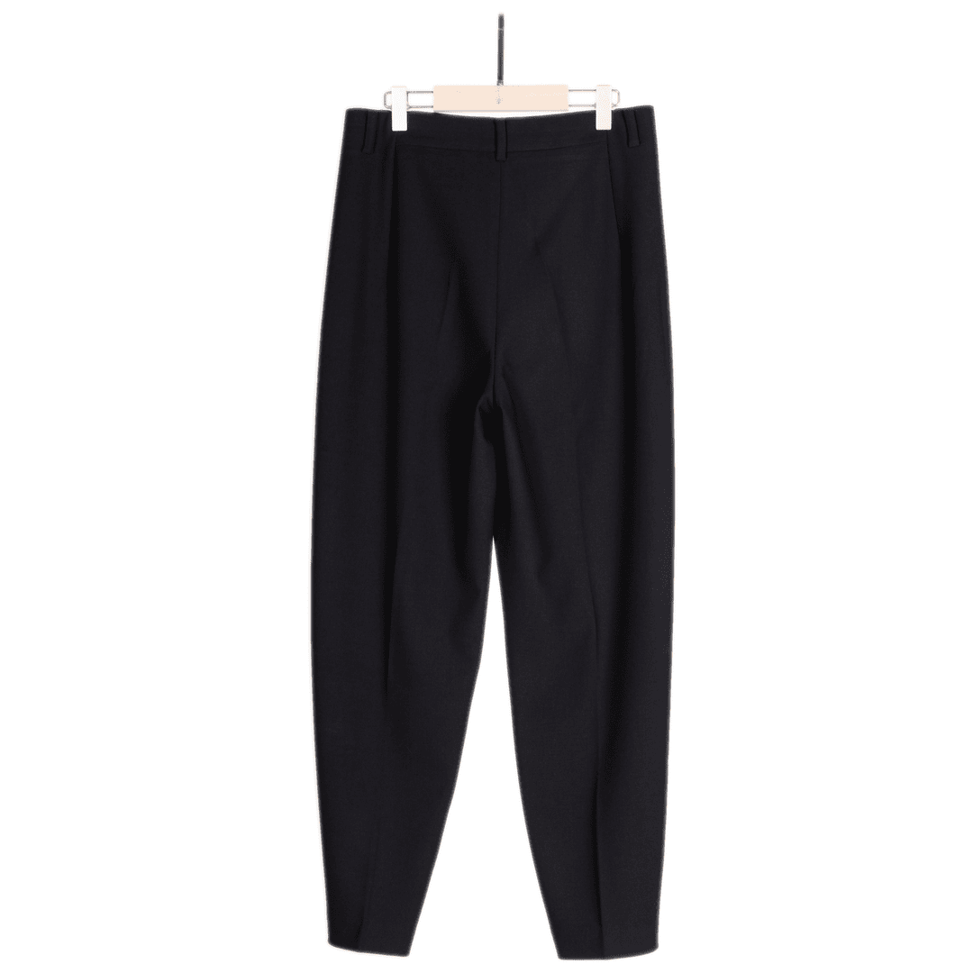 秋季时尚新款刺绣九分哈伦裤显瘦百搭气质西装裤镰刀裤KEZ007