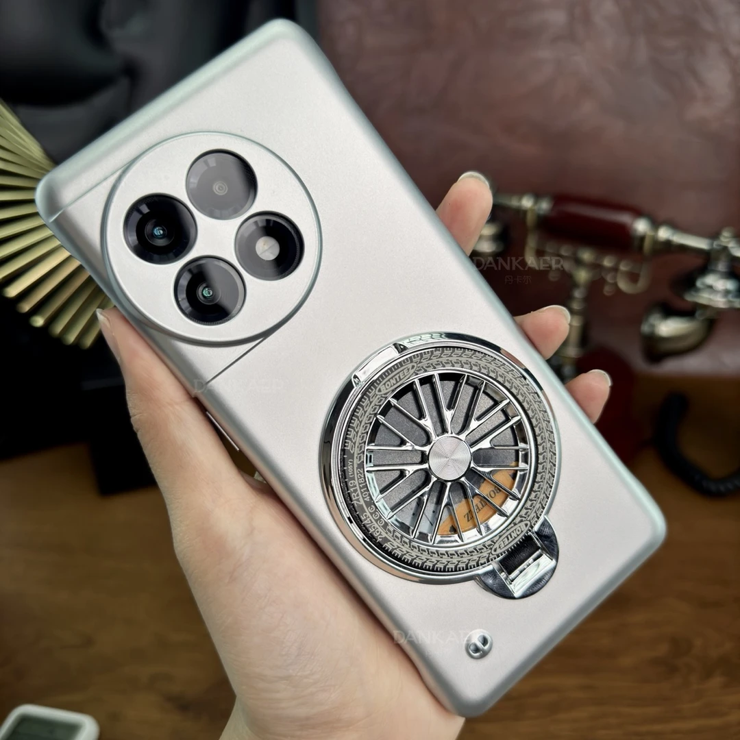 适用于一加ACE3系列【金属烤漆工艺+无边框+网红陀螺解压支架壳】