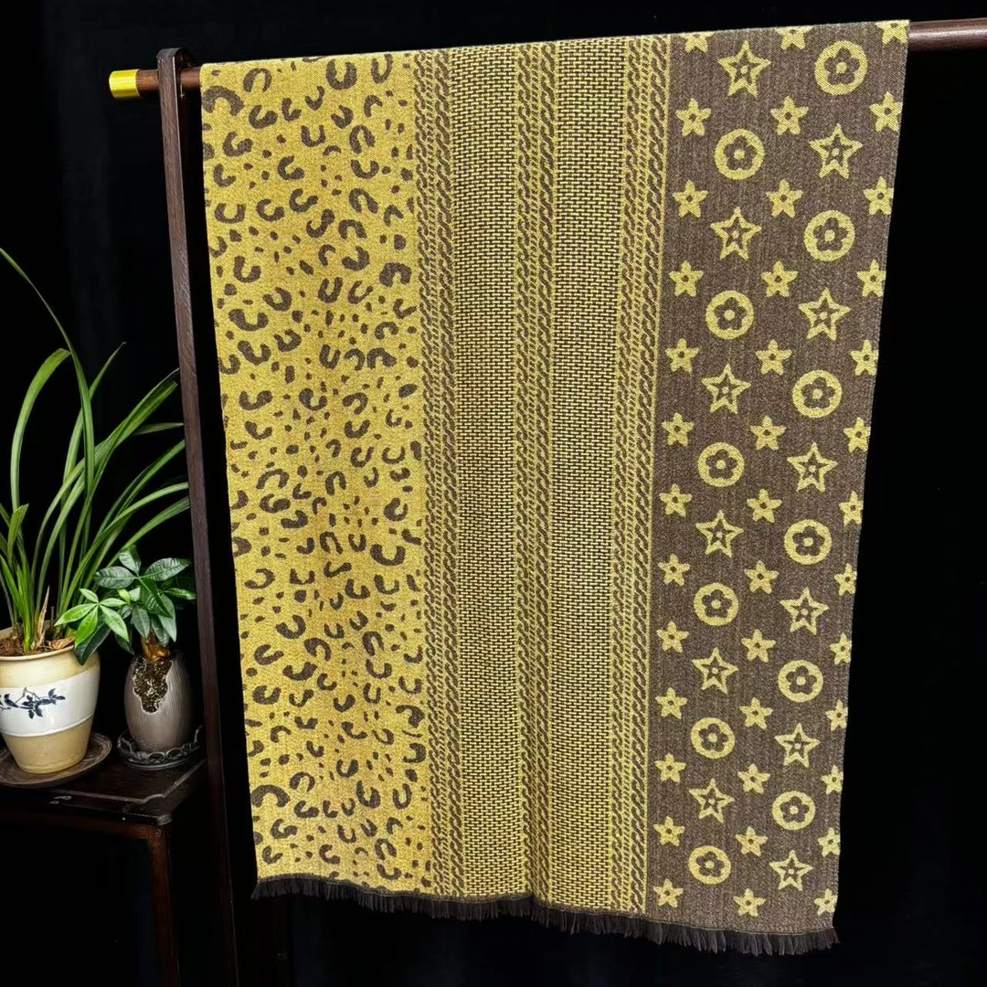 【时尚豹纹】时尚气质百搭厚款披肩丝巾（C-026）