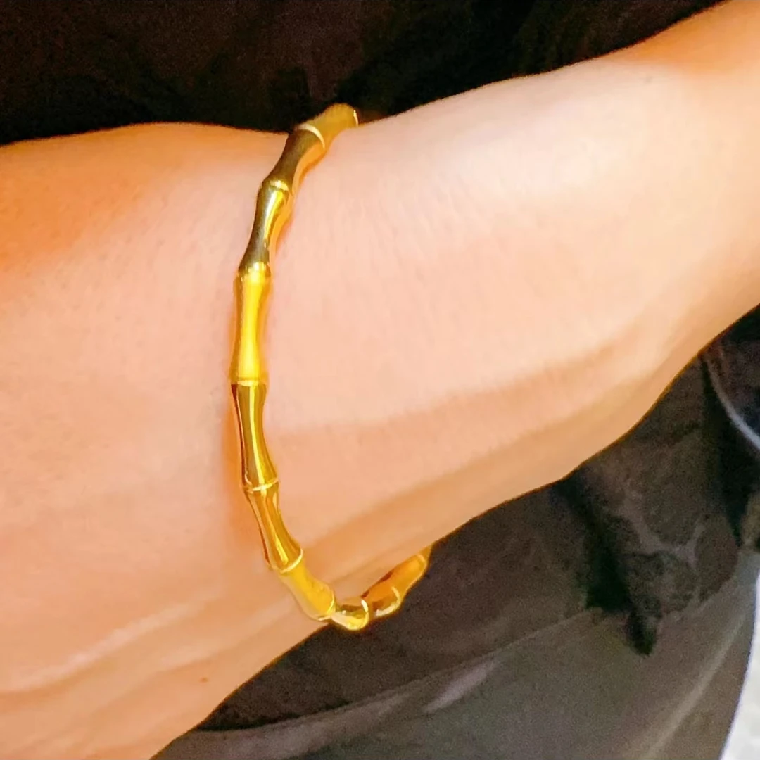合金手镯 竹节闭口手镯