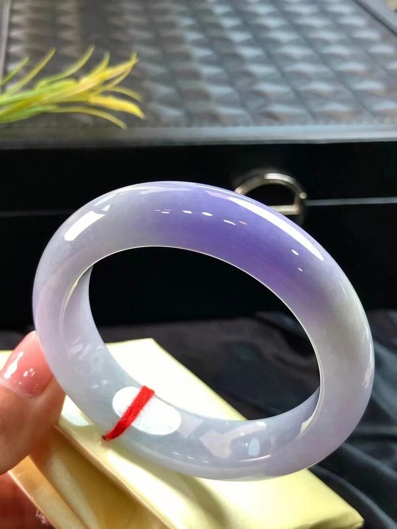 纯天然缅甸a货翡翠妖紫春料