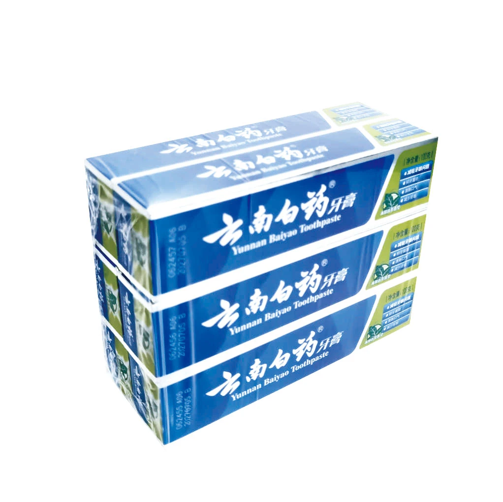 云南白药牙膏薄荷香100g*6