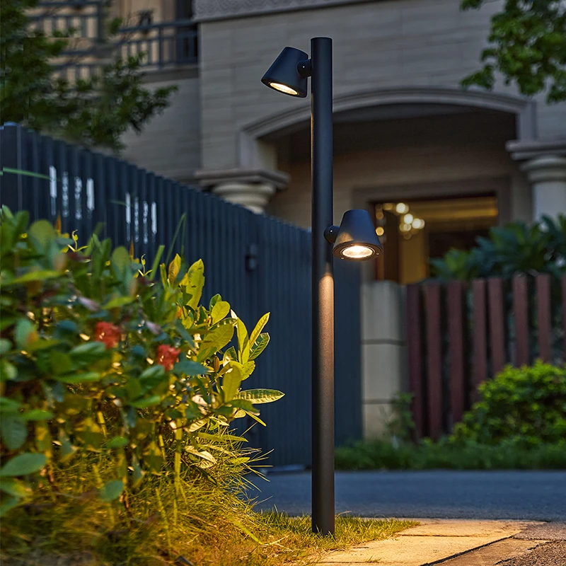 庭院灯户外防水高杆灯太阳能草坪灯别墅花园照明灯接电露台景观灯