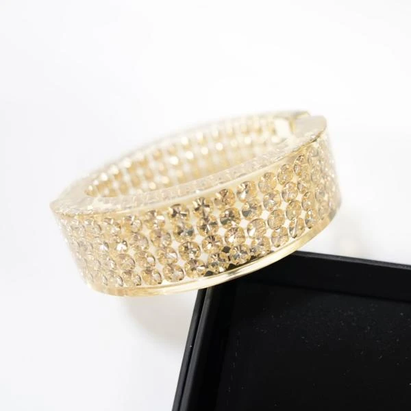 Chanel透色亚克力裹闪钻手镯