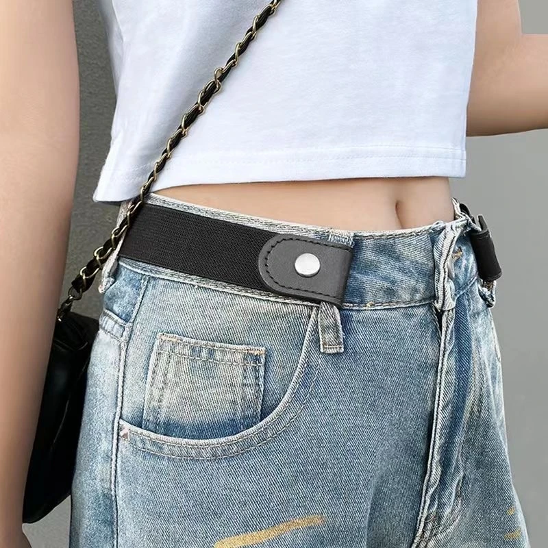 隐形皮带懒人松紧腰带女调节扣牛仔裤裤带裤腰收紧收腰神器简约