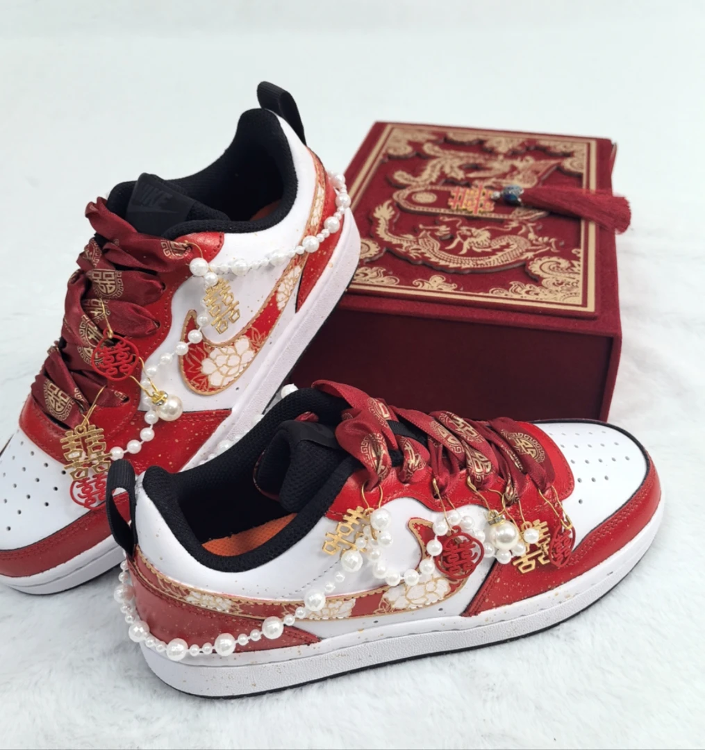 耐克/Nike Court Borough 女款婚礼订婚休闲运动鞋【球鞋定制】