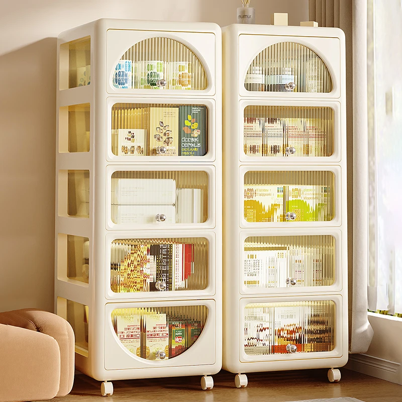 免安装收纳柜多层抽屉式零食置物架床头柜客厅置物柜储物柜透明柜