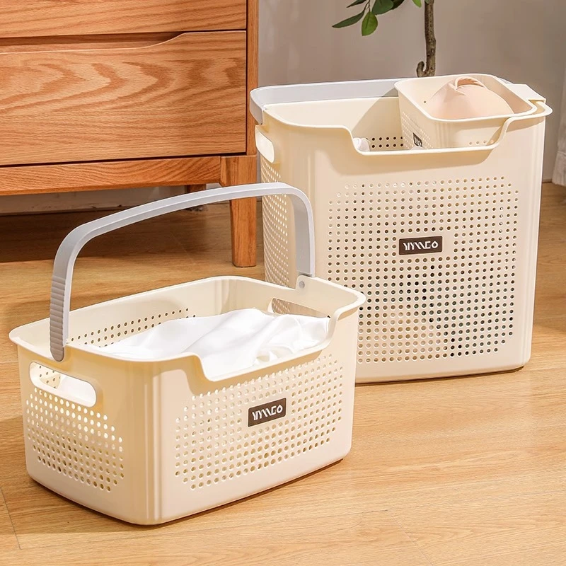 特大号浴室厕所储物塑料篮脏收纳神器家用洗衣篮可移动储物塑料篮
