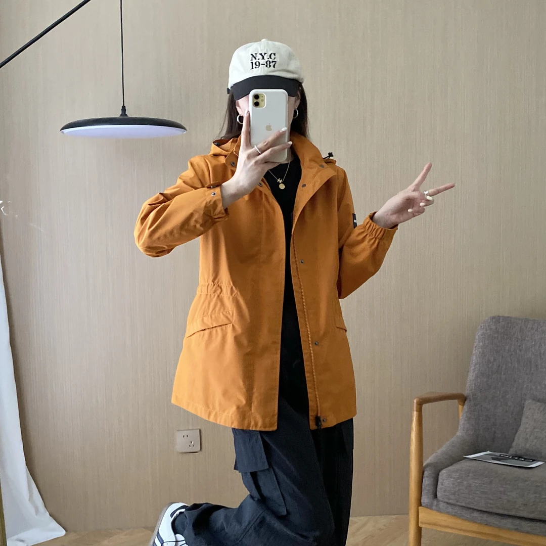 2025新款防水防风户外冲锋衣山系女单软壳旅行夹克外套(24233)