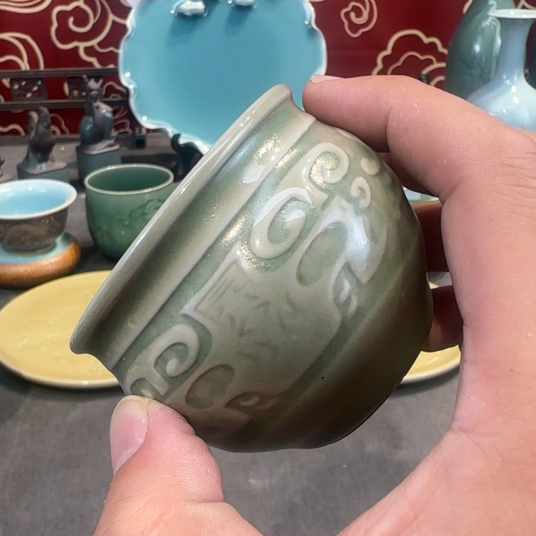 杯龙泉青瓷茶具套装包邮