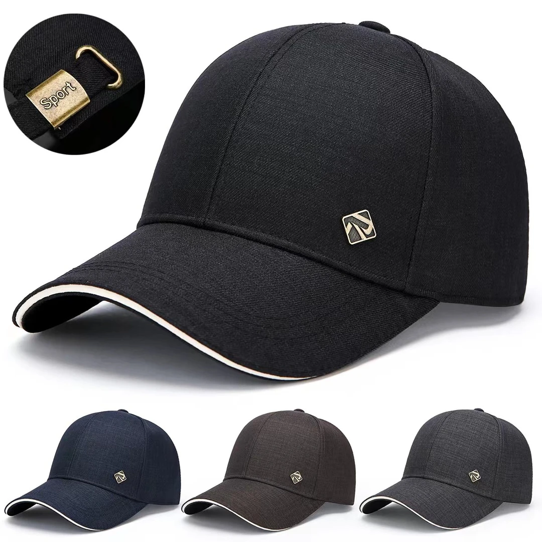 春秋男士棒球帽百搭遮阳帽中老年韩版鸭舌帽户外休闲钓鱼帽子