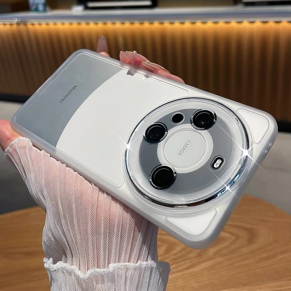 透晶全包华为mate60pro手机壳mate60软壳新款透明全包镜头P60防摔