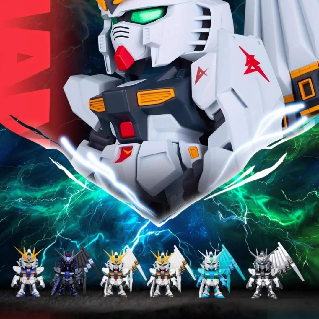 正版QMSVmini系列RX-93 νGUNDAM牛高达盲盒摆件模型