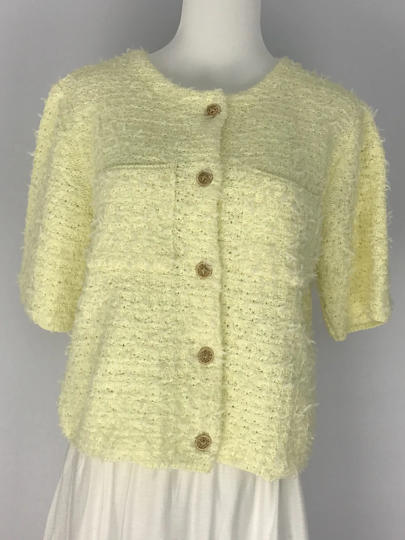 玮玮家vv+ 韩国限定 春秋 阳光明亮小香风名媛外套