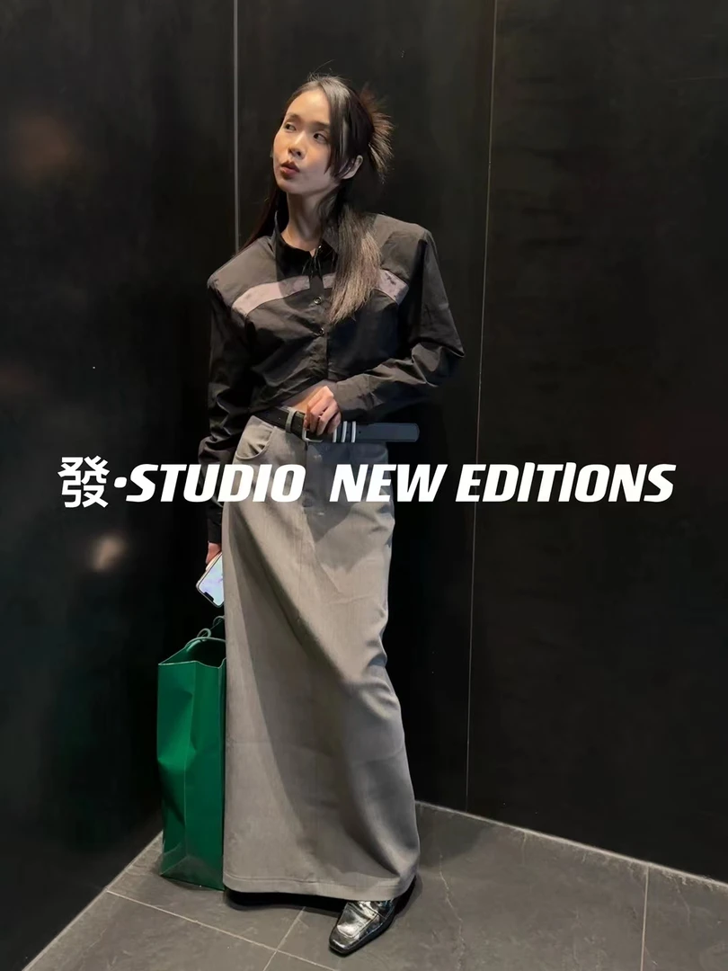 春夏时尚小众设计感轻奢气质百搭显瘦半身裙长款半裙