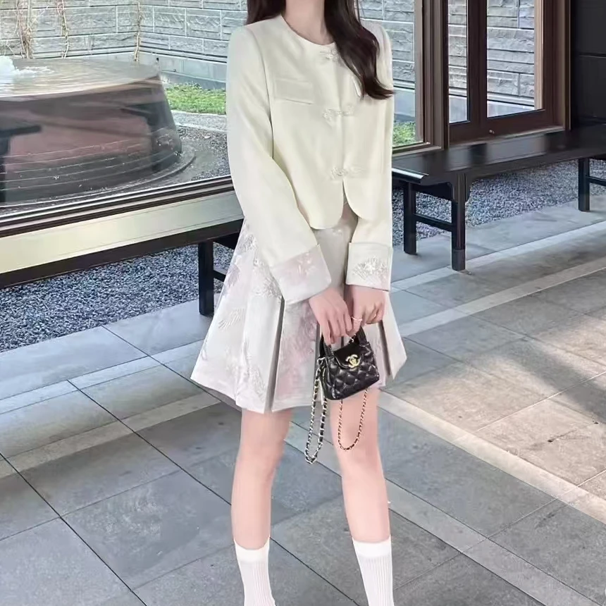 (151-200)新中式小香风新款早秋气质连衣裙高腰黑裙赫本风复古