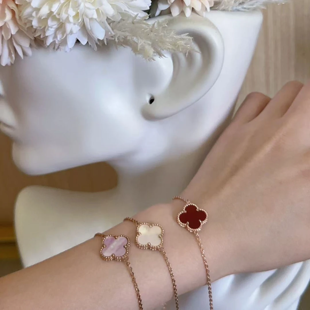 合金手链 四叶草单花手链H349