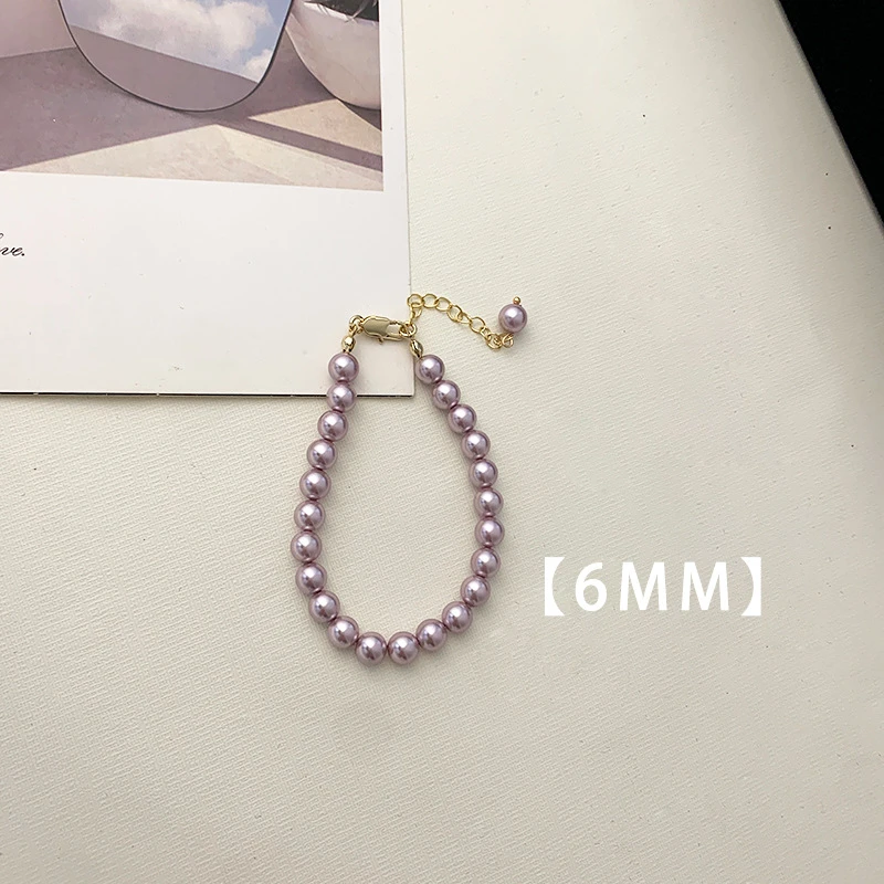 合金手链 Z812 紫色珠珠手串