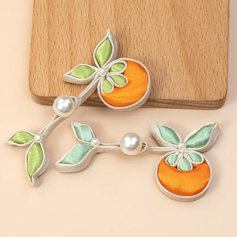 旗袍盘扣扣子柿柿如意填包花扣国风手工纽扣复古唐装汉服装饰辅料