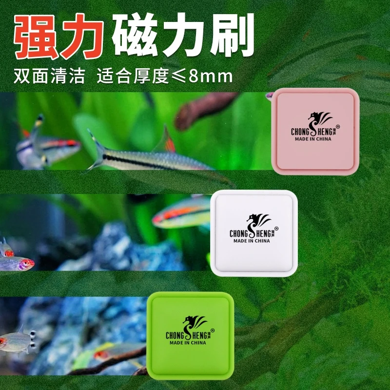 鱼缸刷迷你强力磁力刷小型强磁擦玻璃缸器清洗无死角清洁除藻神器
