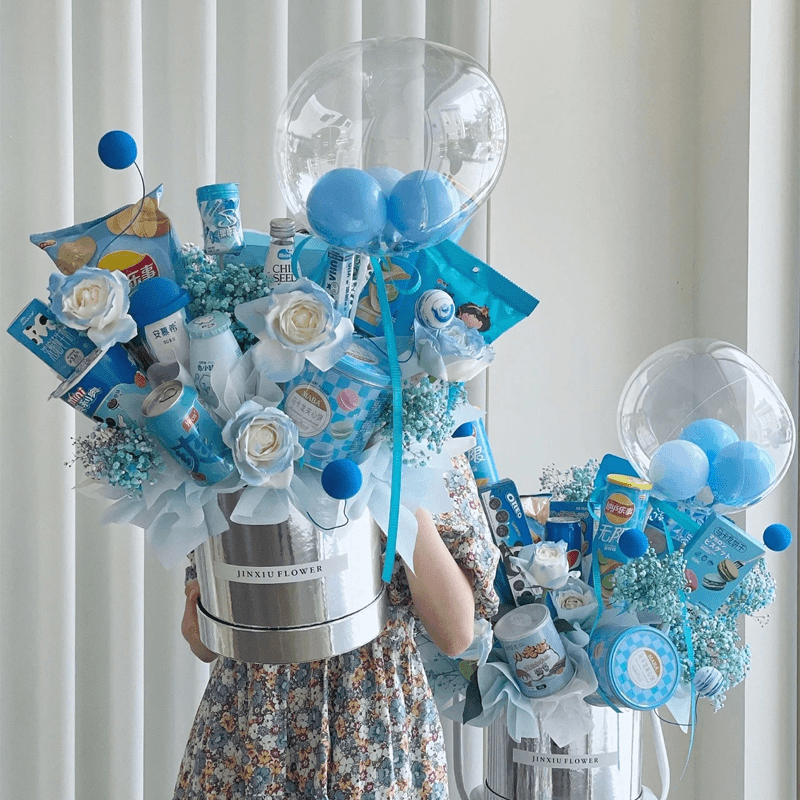 网红透明波波气球零食花束手工DIY配饰花店用品资材