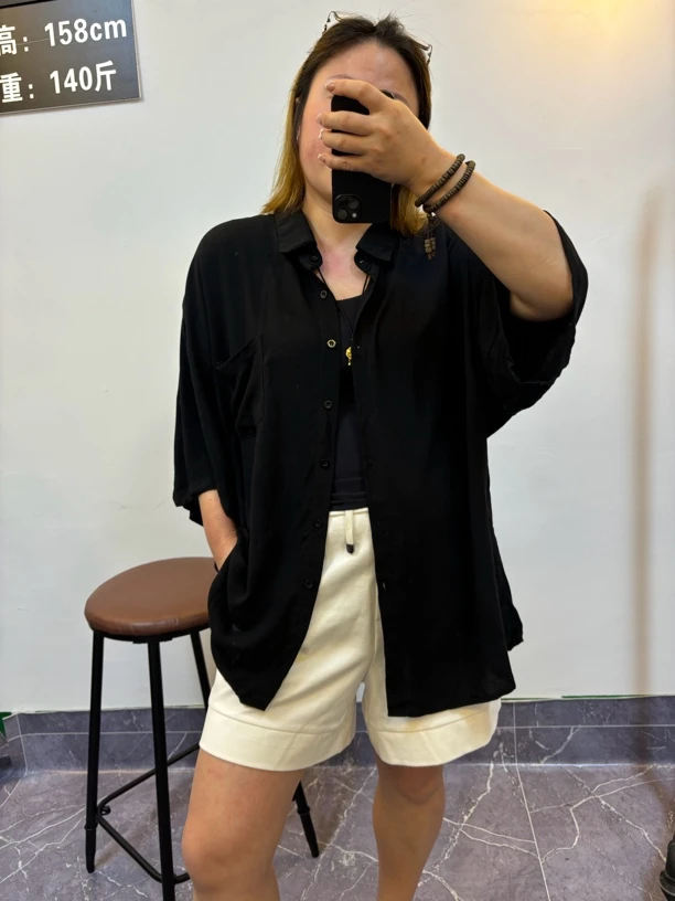 贵姐推荐063款五色高货丝滑休闲时尚薄款纯色韩版显瘦衬衣纯色