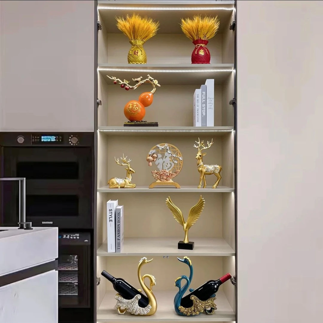 家居双开门酒柜电视柜摆件套餐高档一站式中式装饰品豪华大套餐