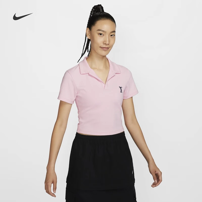 耐克/NIKE  Sportswear 女子短袖翻领上衣HJ6852-663