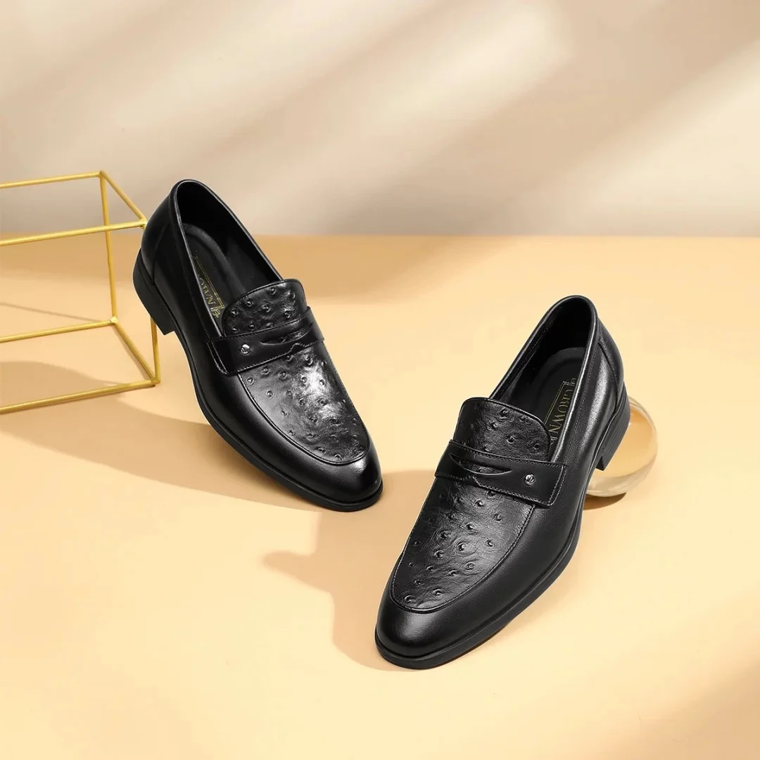 男士皮鞋真皮商务时尚系带舒适百搭透气英伦风 公拍链接