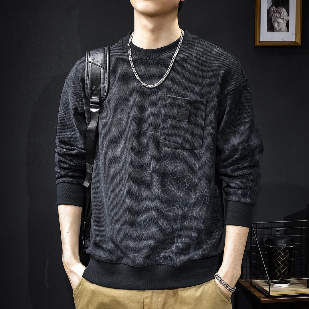 德奥绒重磅400g潮牌卫衣男士秋冬季加绒宽松大码休闲潮流复古上衣