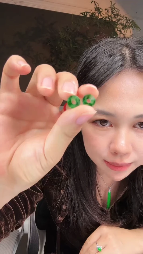 【闪购商品】定制翡翠未镶嵌多样性发 一对 99+10