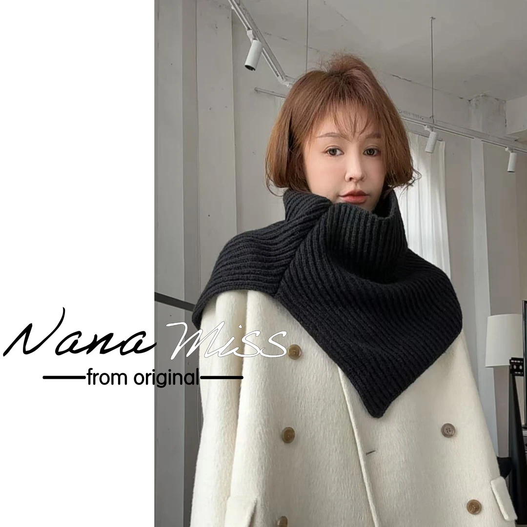 【套头围脖】三角巾防风脖套围脖高领装饰毛衣领披肩