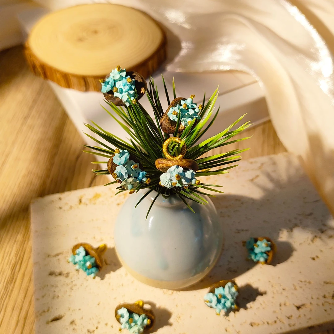 【桦雅珠宝】绿松石多宝卡子-多样性发货发一-A674