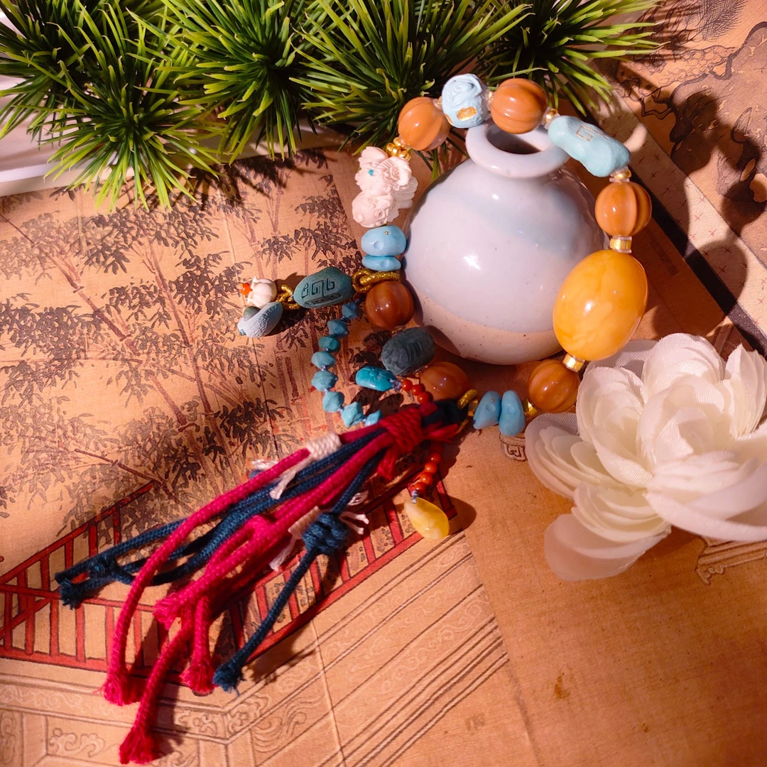 【桦雅珠宝】绿松石多宝手串18K金-A693