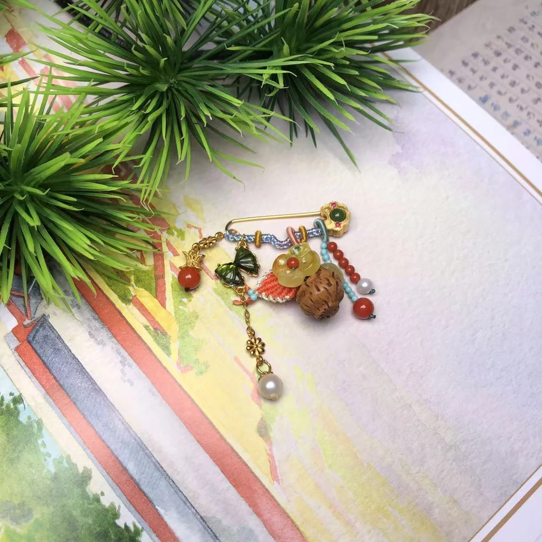 925银胸针 【桦雅珠宝】S925银多宝胸针-多样性发货发一-Y60-自发