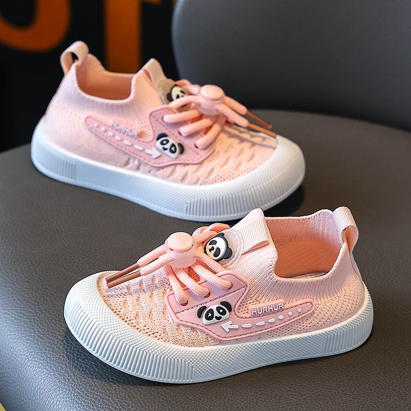 现货春夏秋儿童透气网鞋防滑飞织鞋软底轻便宝宝鞋一脚蹬休闲鞋