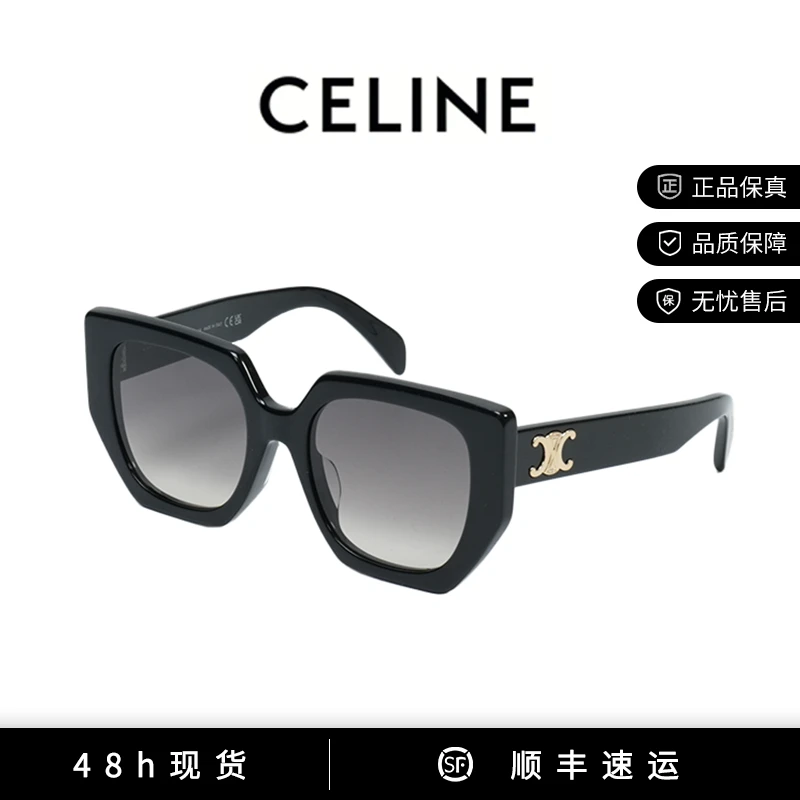 全新未使用 Celine/思琳 新款百搭全框雅丹风太阳镜墨镜 CL40239F