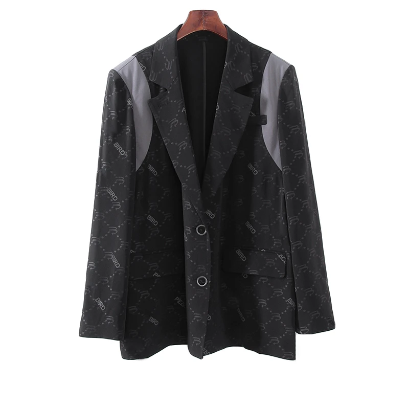 L102酷美满印西装